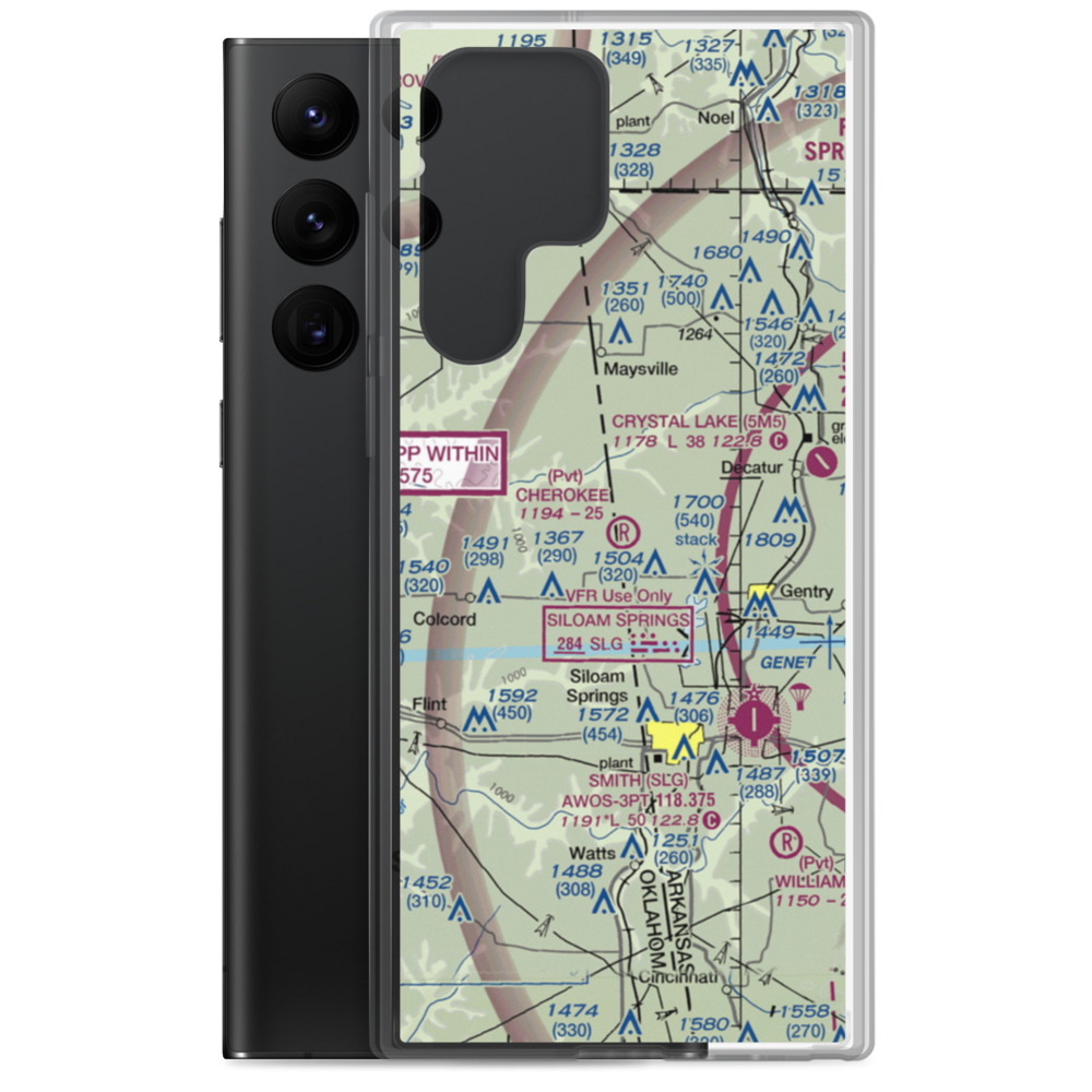 Cherokee Strip (1AR5) VFR Sectional Samsung Case Samsung Galaxy S22 Ultra model shown