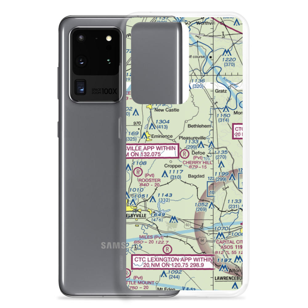 Cherry Hill Airport (8KT8) VFR Sectional Samsung Case Samsung Galaxy S20 Ultra model shown