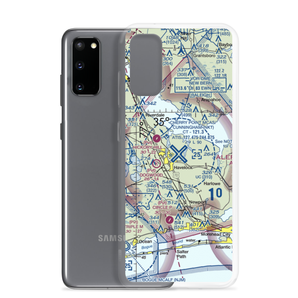 Cherry Point MCAS /Cunningham Field/ (NKT) VFR Sectional Samsung Case Samsung Galaxy S20 model shown