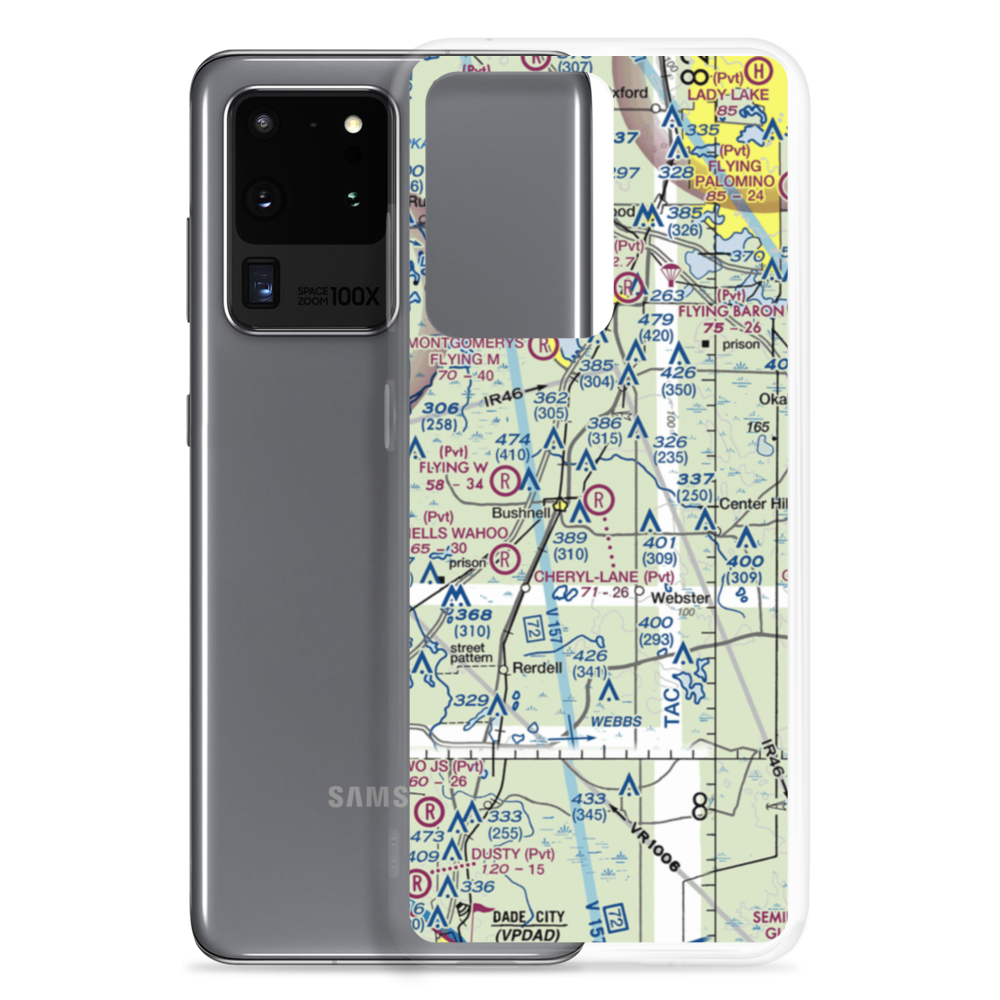 Cheryl-Lane Landings Airport (09FD) VFR Sectional Samsung Case Samsung Galaxy S20 Ultra model shown