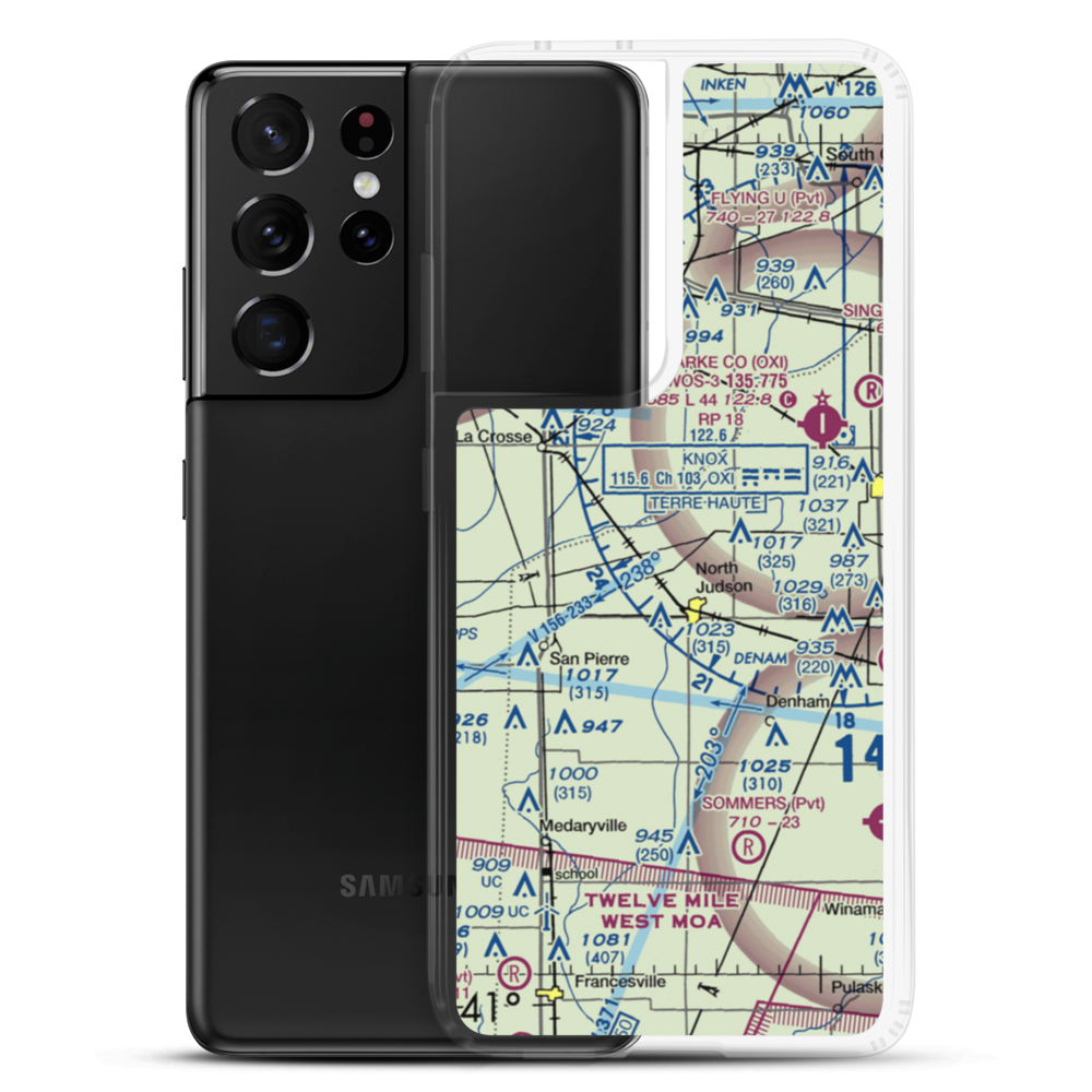 Chesak Airport (4II4) VFR Sectional Samsung Case Samsung Galaxy S21 Ultra model shown