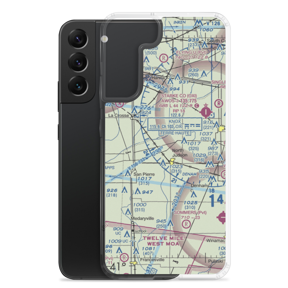 Chesak Airport (4II4) VFR Sectional Samsung Case Samsung Galaxy S22 Plus model shown