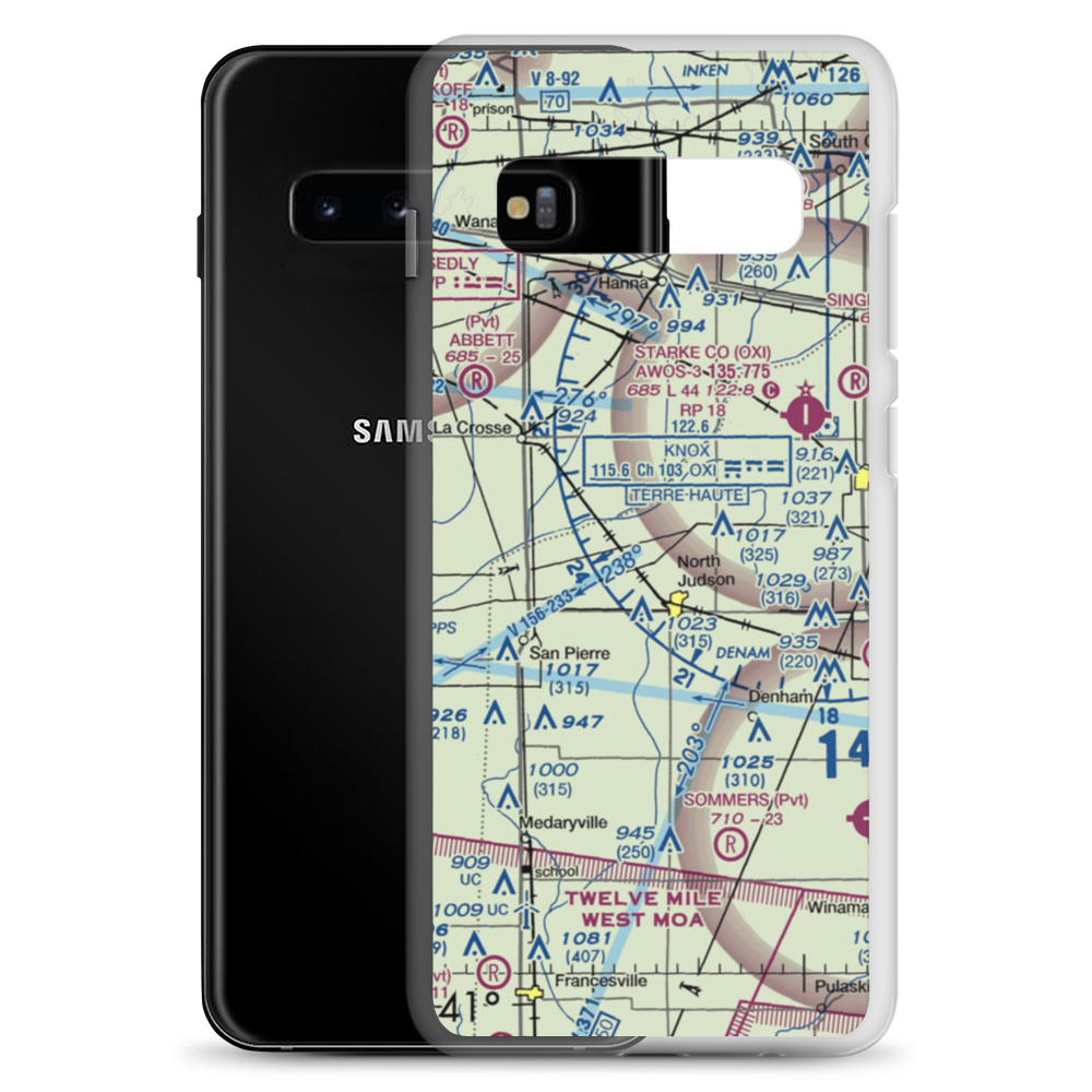 Chesak Airport (4II4) VFR Sectional Samsung Case Samsung Galaxy S10+ model shown
