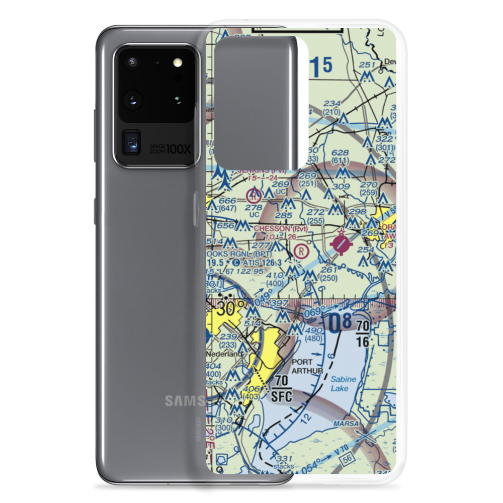 Chesson Airport (XS33) VFR Sectional Samsung Case Samsung Galaxy S20 Ultra model shown