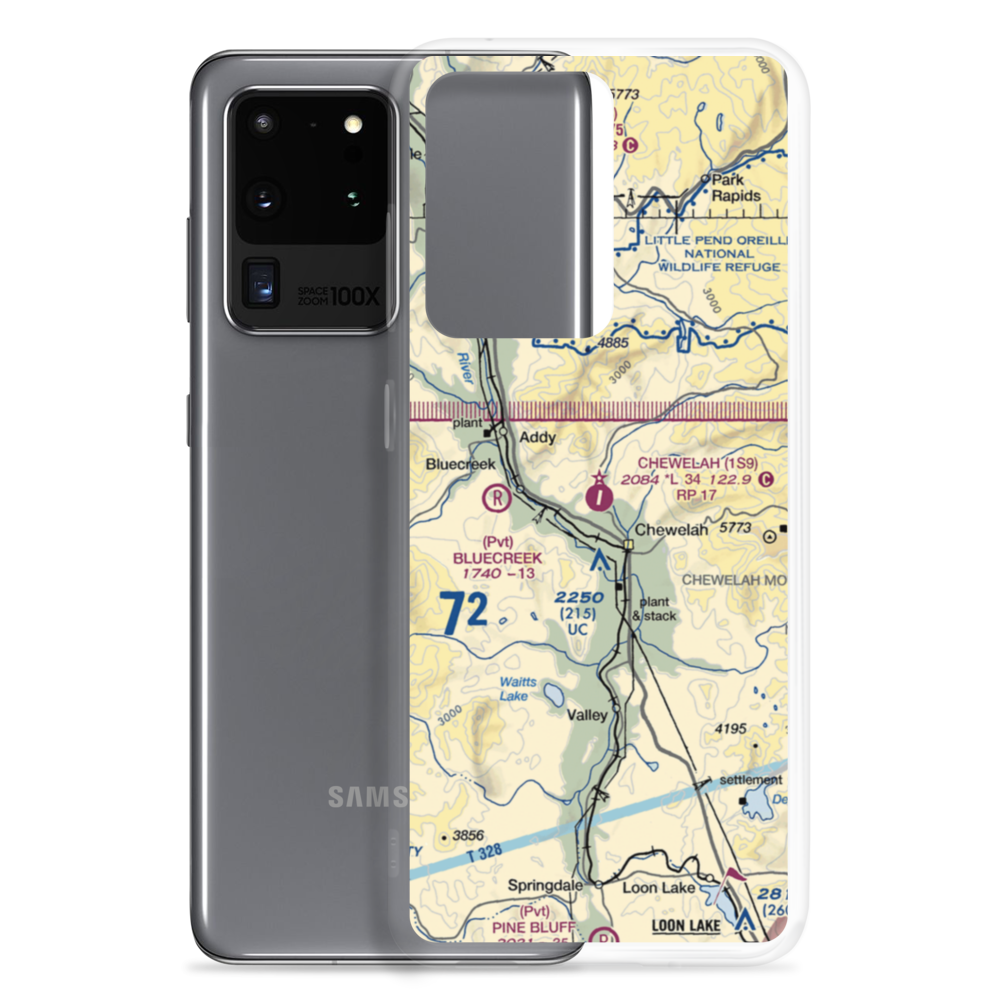 Chewelah Municipal  Airport (1S9) VFR Sectional Samsung Case Samsung Galaxy S20 Ultra model shown