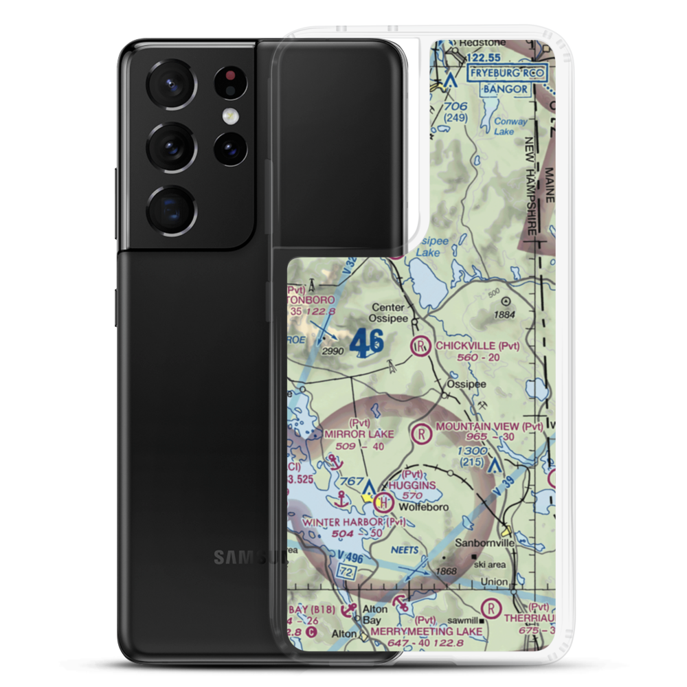 Chickville Airport (NH18) VFR Sectional Samsung Case Samsung Galaxy S21 Ultra model shown