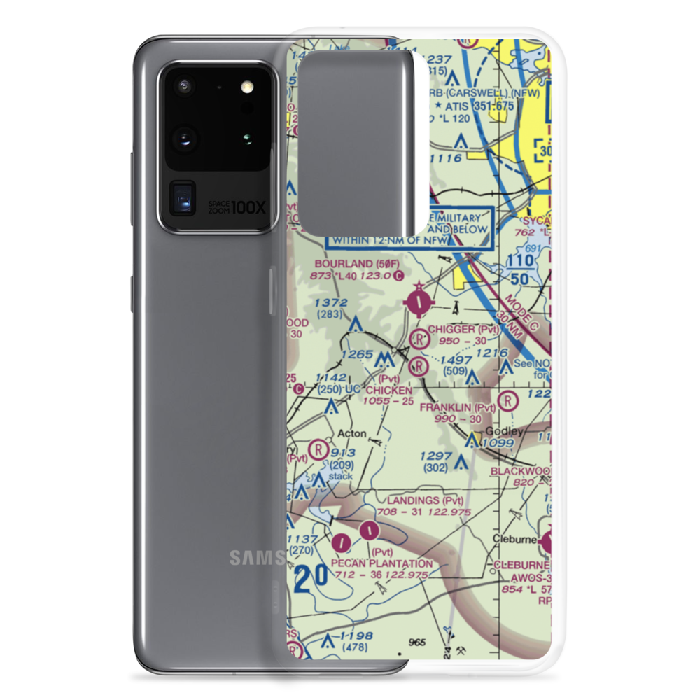 Chigger Field (TE52) VFR Sectional Samsung Case Samsung Galaxy S20 Ultra model shown
