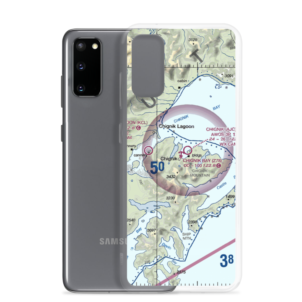 Chignik Bay Seaplane Base (Z78) VFR Sectional Samsung Case Samsung Galaxy S20 model shown