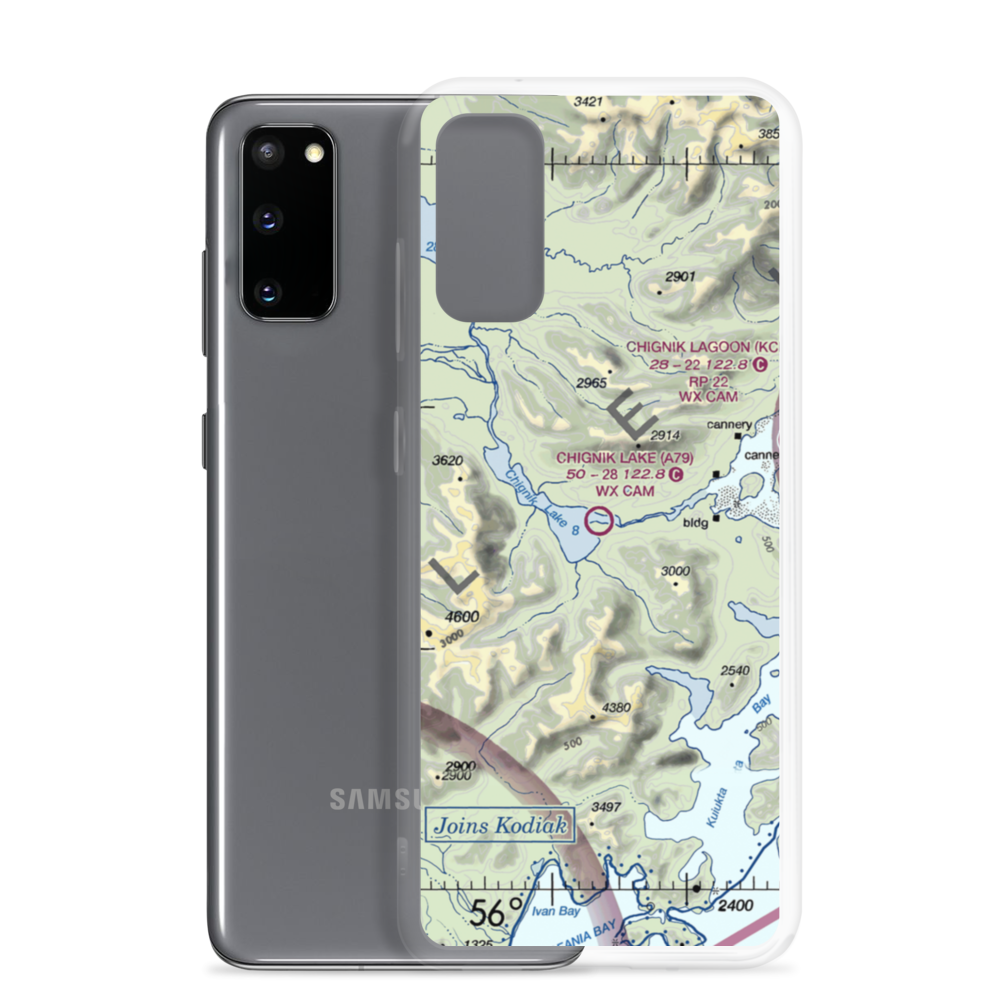 Chignik Lake Airport (A79) VFR Sectional Samsung Case Samsung Galaxy S20 model shown