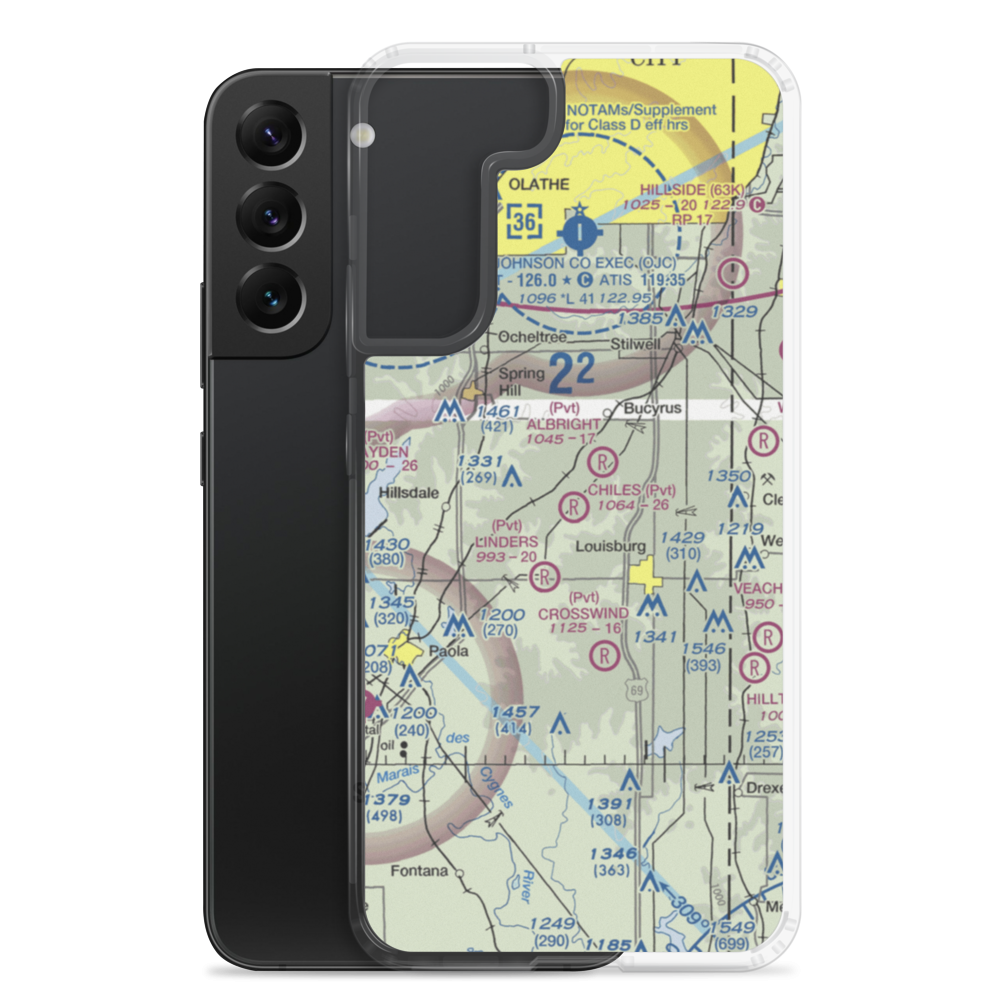 Chiles Airpark (69KS) VFR Sectional Samsung Case Samsung Galaxy S22 Plus model shown