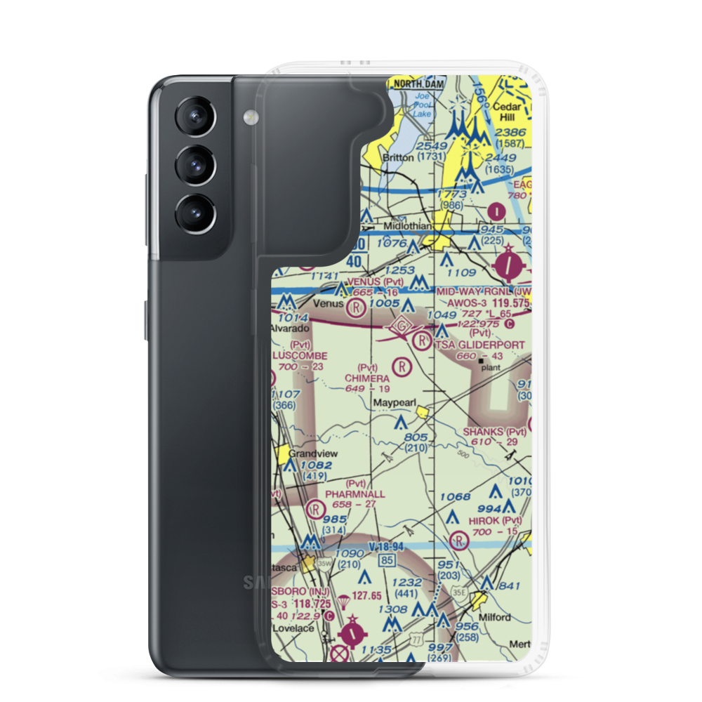 Chimera Aerodrome (9XA4) VFR Sectional Samsung Case Samsung Galaxy S21 model shown