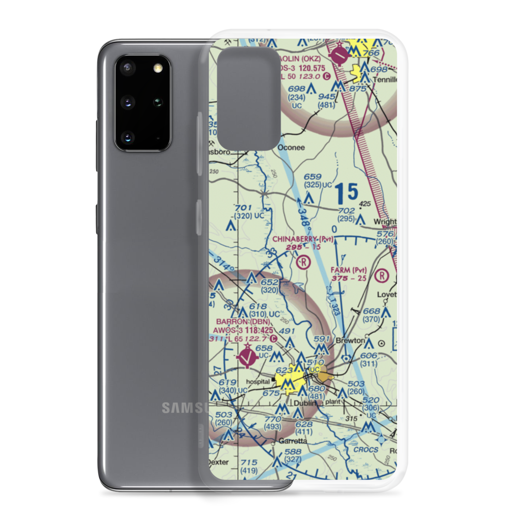 Chinaberry Ranch Airport (9GA8) VFR Sectional Samsung Case Samsung Galaxy S20 Plus model shown