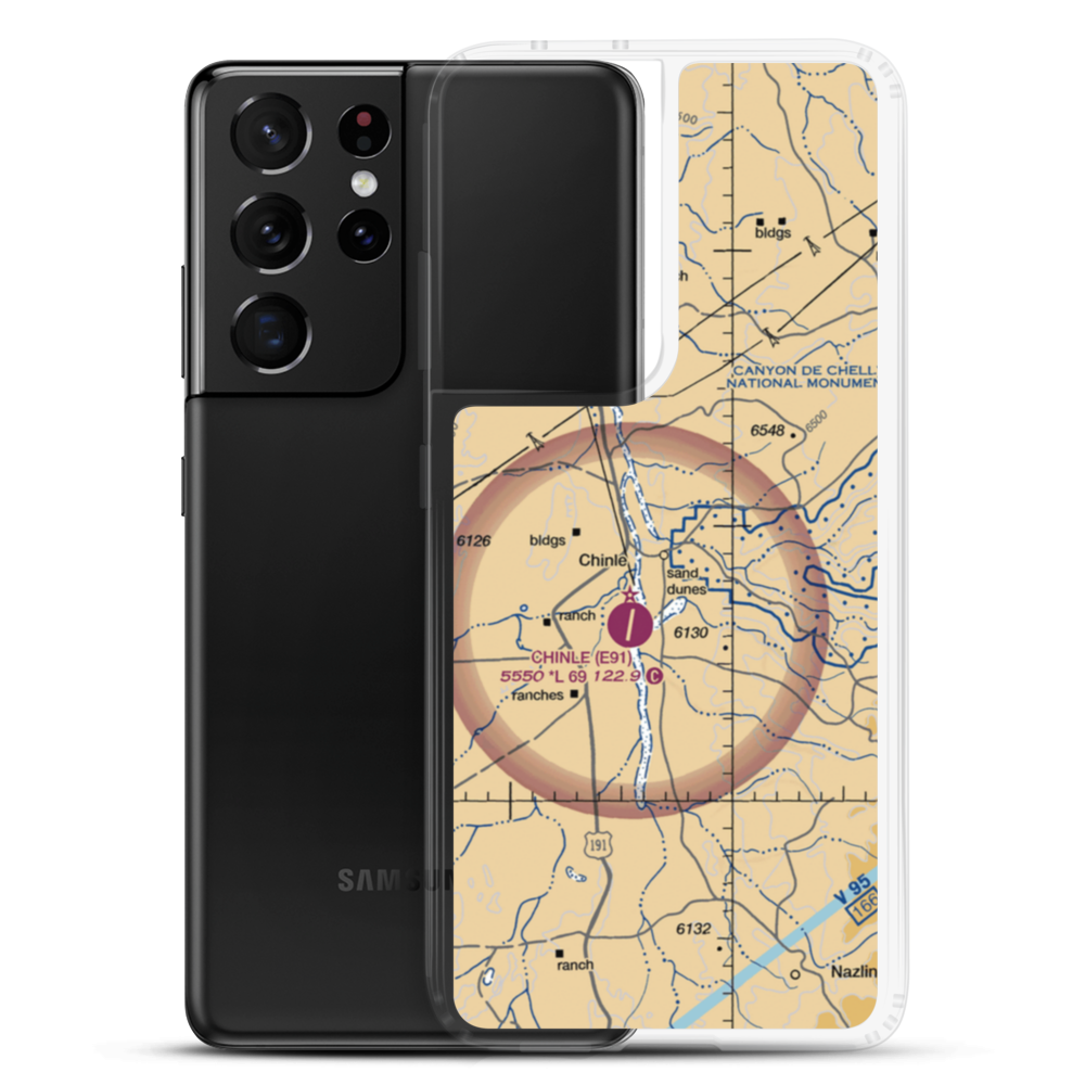 Chinle Airport (04AZ) VFR Sectional Samsung Case Samsung Galaxy S21 Ultra model shown