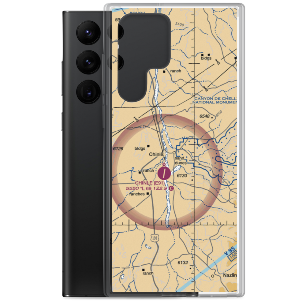 Chinle Airport (04AZ) VFR Sectional Samsung Case Samsung Galaxy S22 Ultra model shown