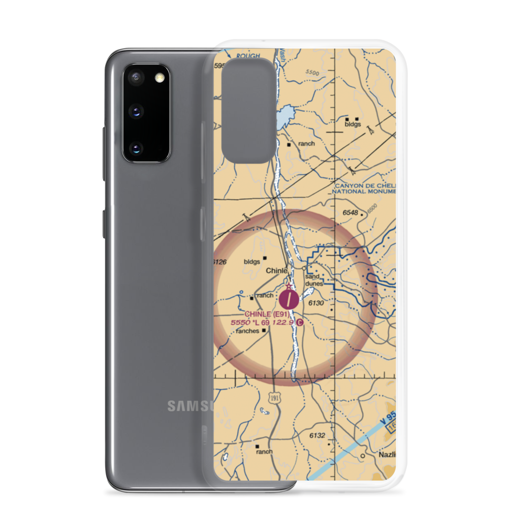 Chinle Airport (04AZ) VFR Sectional Samsung Case Samsung Galaxy S20 model shown