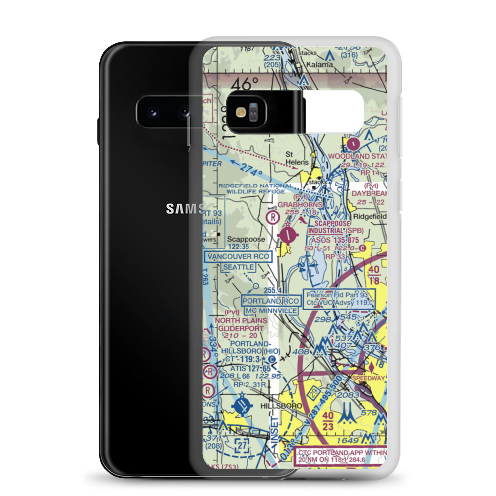 Chinook Ultralight Airpark (52OR) VFR Sectional Samsung Case Samsung Galaxy S10 model shown