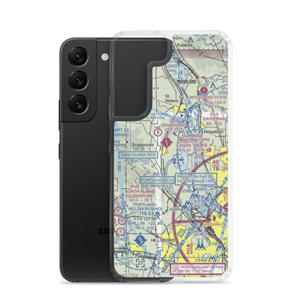 Chinook Ultralight Airpark (52OR) VFR Sectional Samsung Case Samsung Galaxy S22 model shown