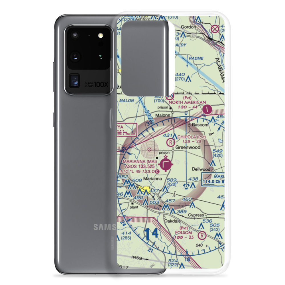 Chipola Airpark (5FL8) VFR Sectional Samsung Case Samsung Galaxy S20 Ultra model shown