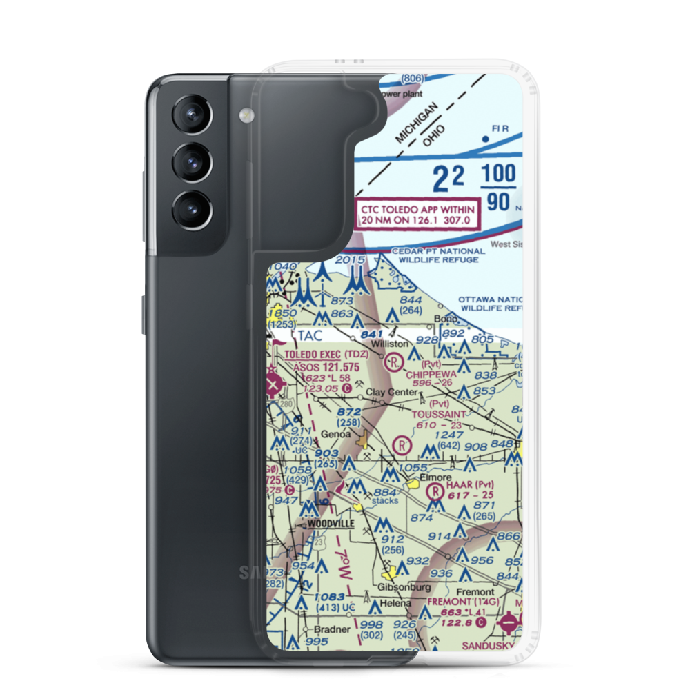 Chippewa Field (88OH) VFR Sectional Samsung Case Samsung Galaxy S21 model shown