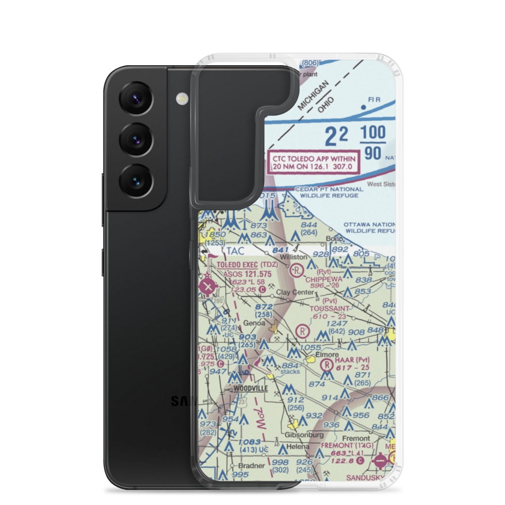 Chippewa Field (88OH) VFR Sectional Samsung Case Samsung Galaxy S22 model shown