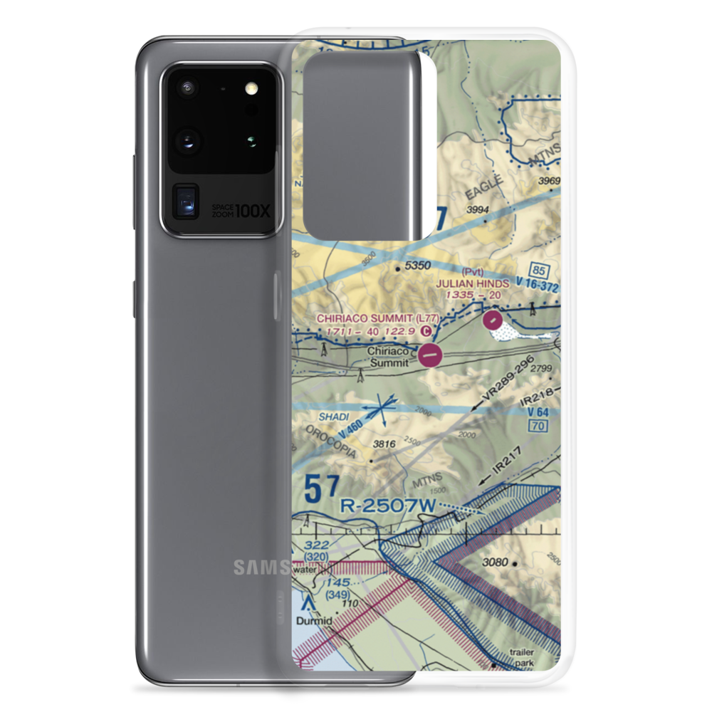 Chiriaco Summit Airport (L77) VFR Sectional Samsung Case Samsung Galaxy S20 Ultra model shown