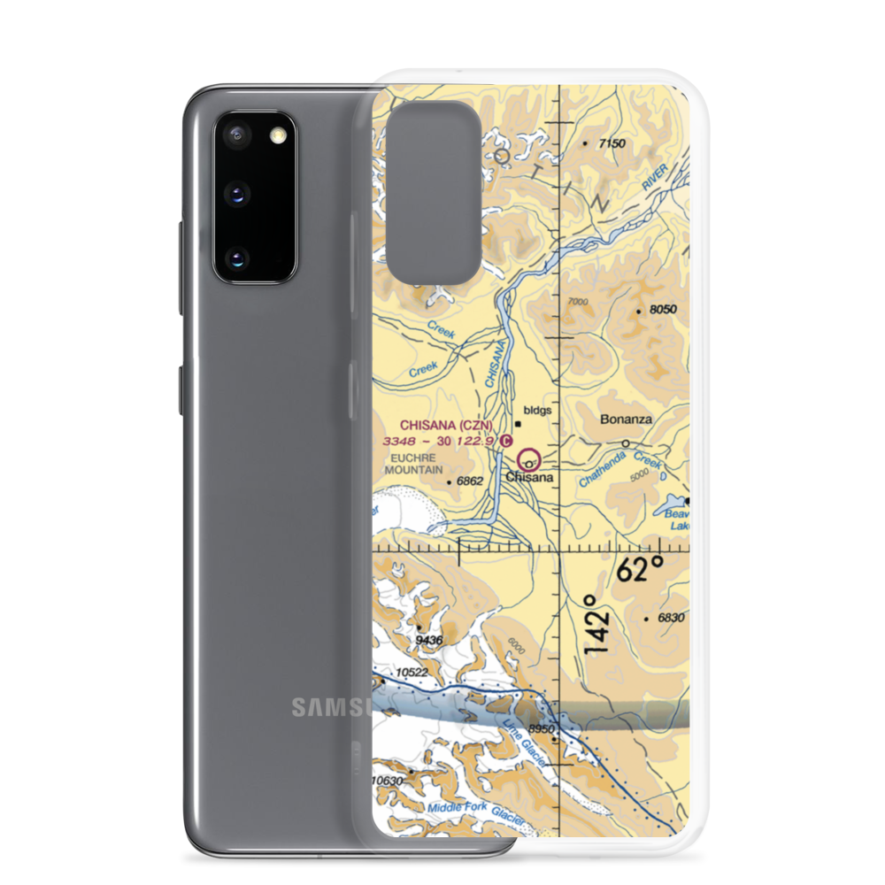 Chisana Airport (CZN) VFR Sectional Samsung Case Samsung Galaxy S20 model shown