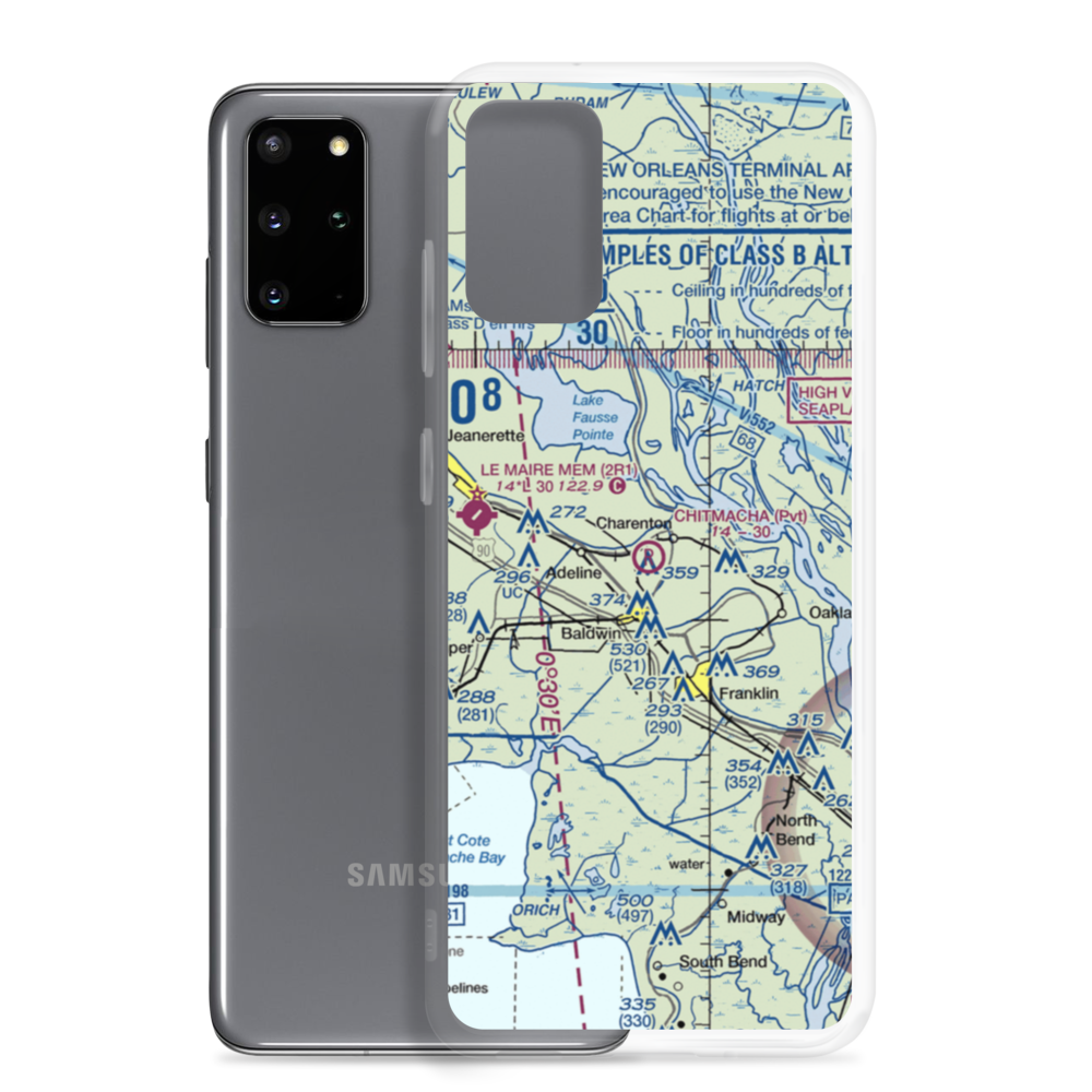 Chitimacha Air Park (2LS2) VFR Sectional Samsung Case Samsung Galaxy S20 Plus model shown