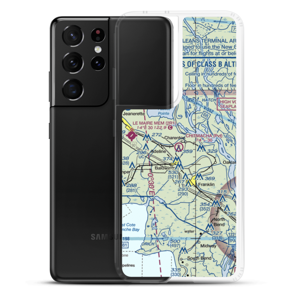 Chitimacha Air Park (2LS2) VFR Sectional Samsung Case Samsung Galaxy S21 Ultra model shown