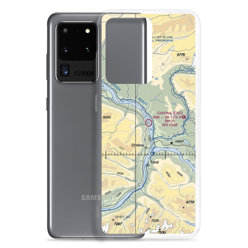 Chitina Airport (CXC) VFR Sectional Samsung Case Samsung Galaxy S20 Ultra model shown