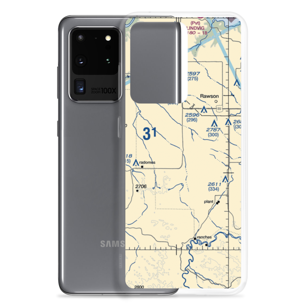 Chitwood Airstrip (26ND) VFR Sectional Samsung Case Samsung Galaxy S20 Ultra model shown