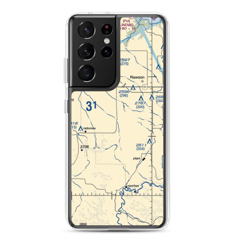 Chitwood Airstrip (26ND) VFR Sectional Samsung Case Samsung Galaxy S21 Ultra model shown