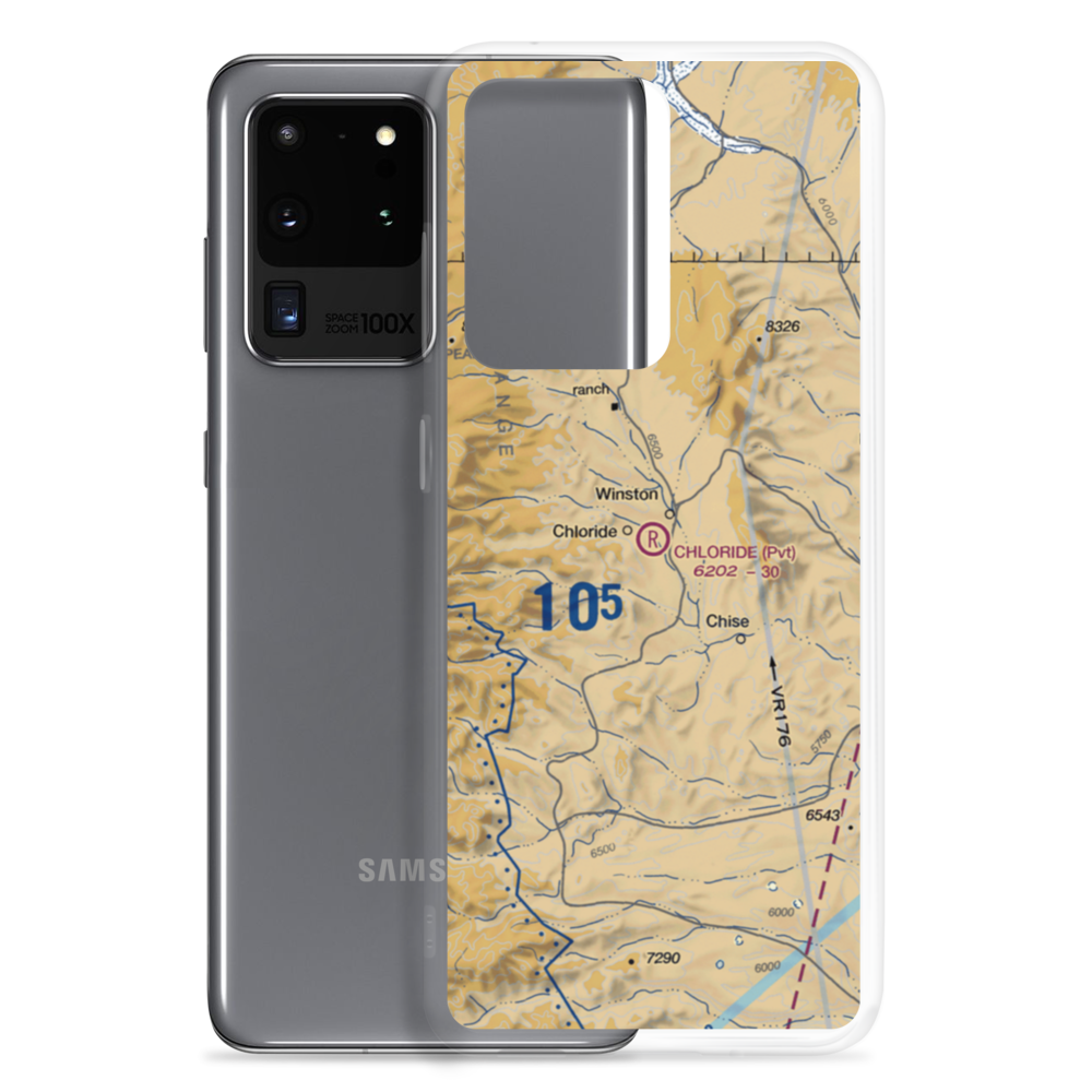 Chloride Airport (NM51) VFR Sectional Samsung Case Samsung Galaxy S20 Ultra model shown