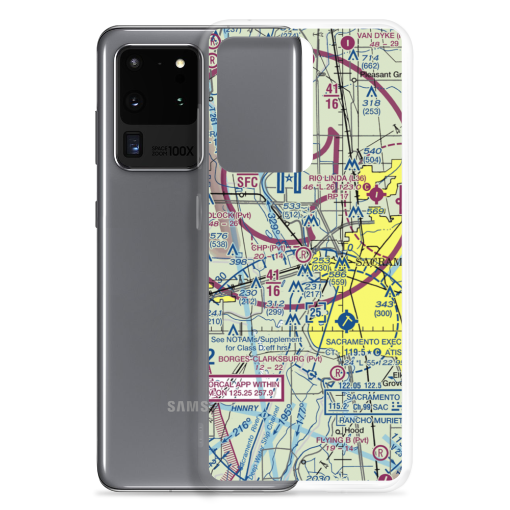 CHP Academy Airport (60CL) VFR Sectional Samsung Case Samsung Galaxy S20 Ultra model shown
