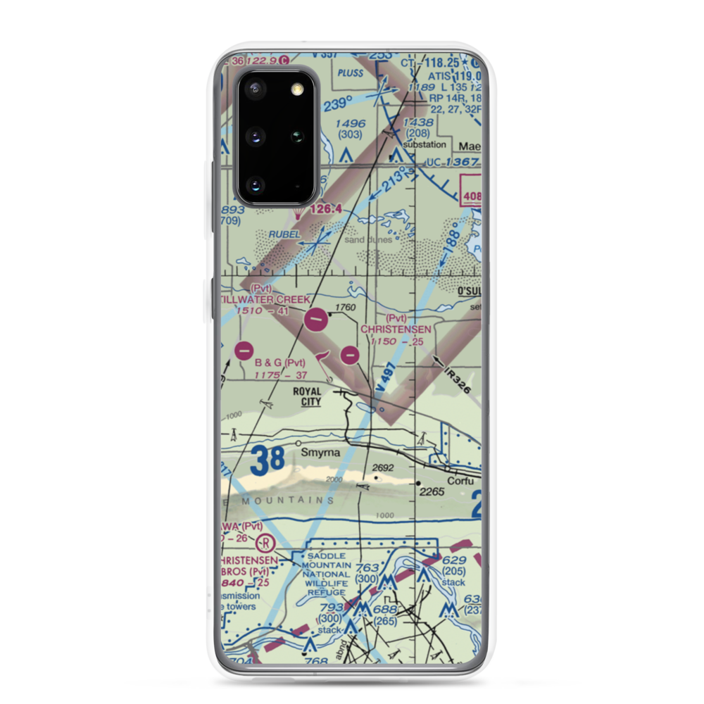 Christensen Field (8WA6) VFR Sectional Samsung Case Samsung Galaxy S20 Plus model shown