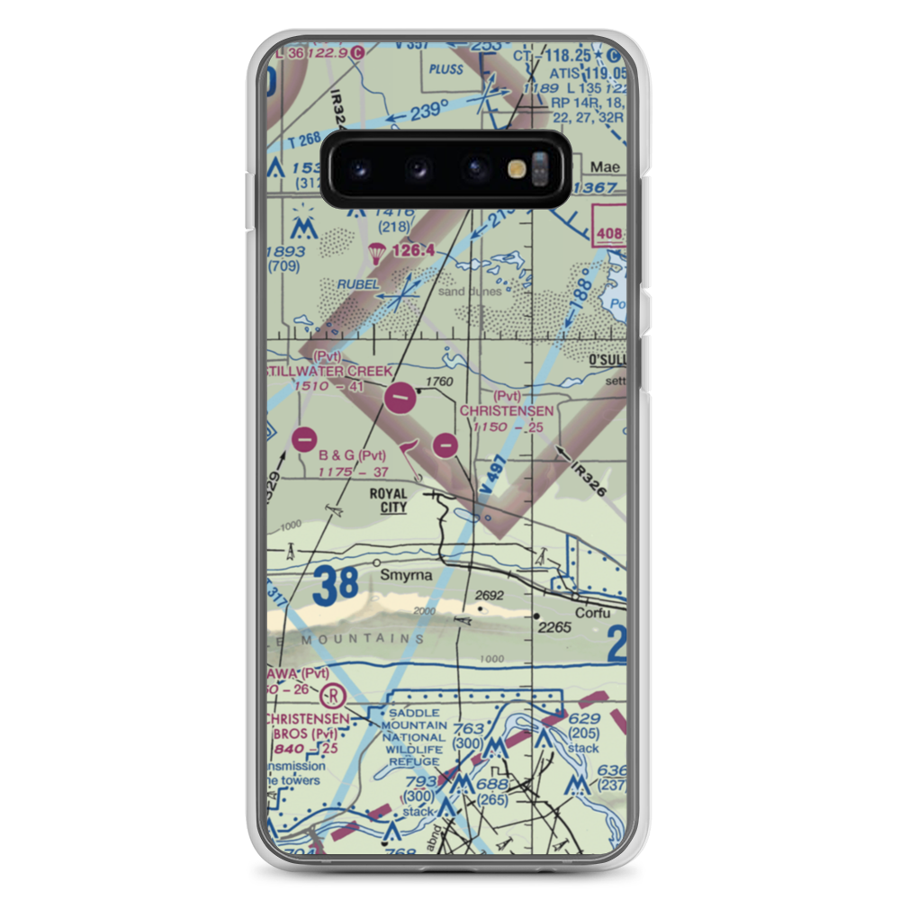 Christensen Field (8WA6) VFR Sectional Samsung Case Samsung Galaxy S10+ model shown