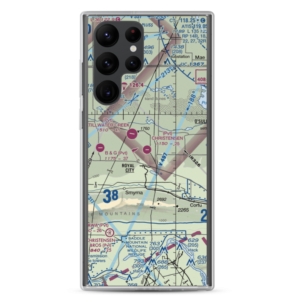 Christensen Field (8WA6) VFR Sectional Samsung Case Samsung Galaxy S22 Ultra model shown