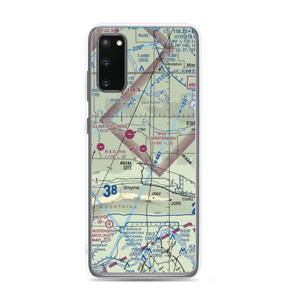 Christensen Field (8WA6) VFR Sectional Samsung Case Samsung Galaxy S20 model shown