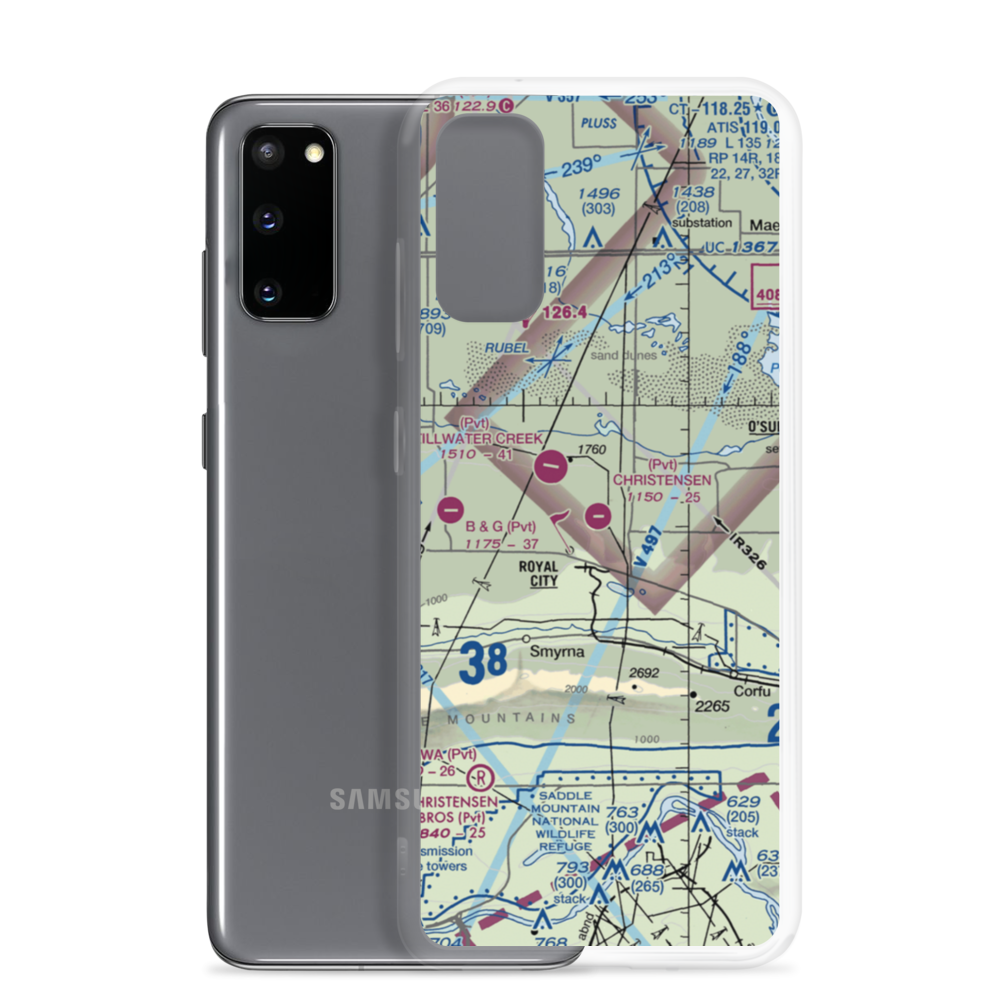 Christensen Field (8WA6) VFR Sectional Samsung Case Samsung Galaxy S20 model shown