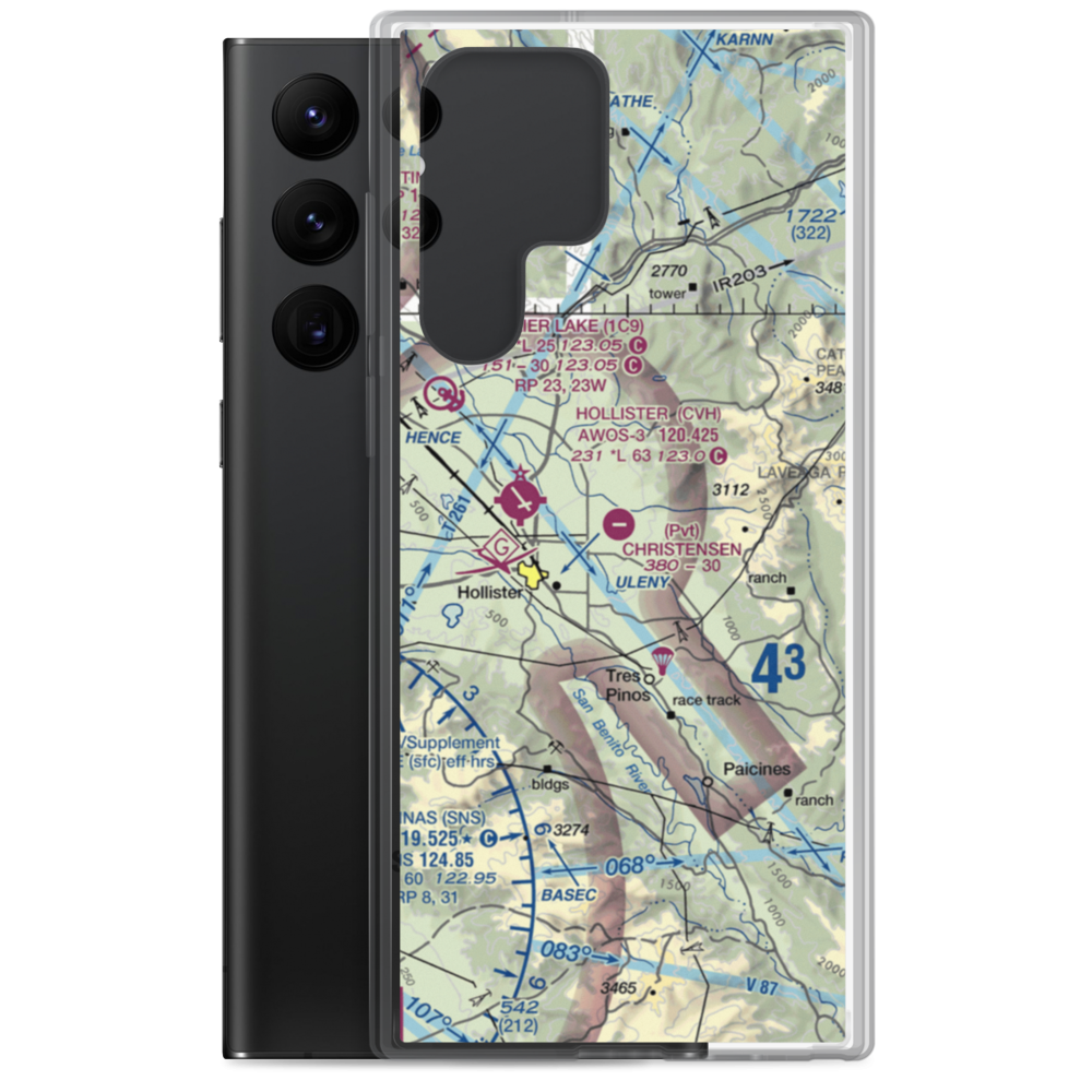 Christensen Ranch Airport (9CL2) VFR Sectional Samsung Case Samsung Galaxy S22 Ultra model shown