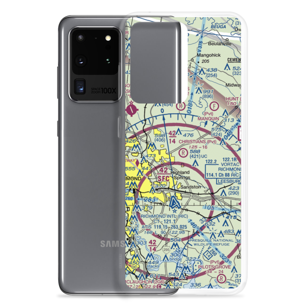 Christian's Airport (4VA8) VFR Sectional Samsung Case Samsung Galaxy S20 Ultra model shown