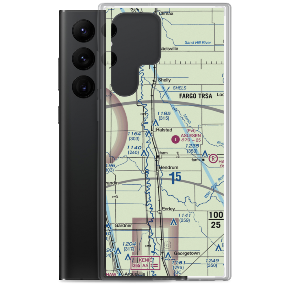 Christianson Field (26MN) VFR Sectional Samsung Case Samsung Galaxy S22 Ultra model shown