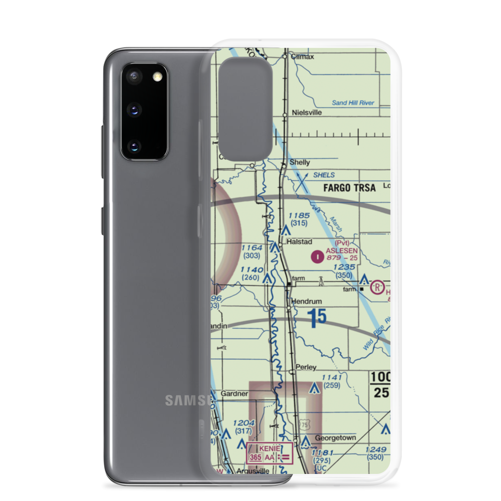 Christianson Field (26MN) VFR Sectional Samsung Case Samsung Galaxy S20 model shown