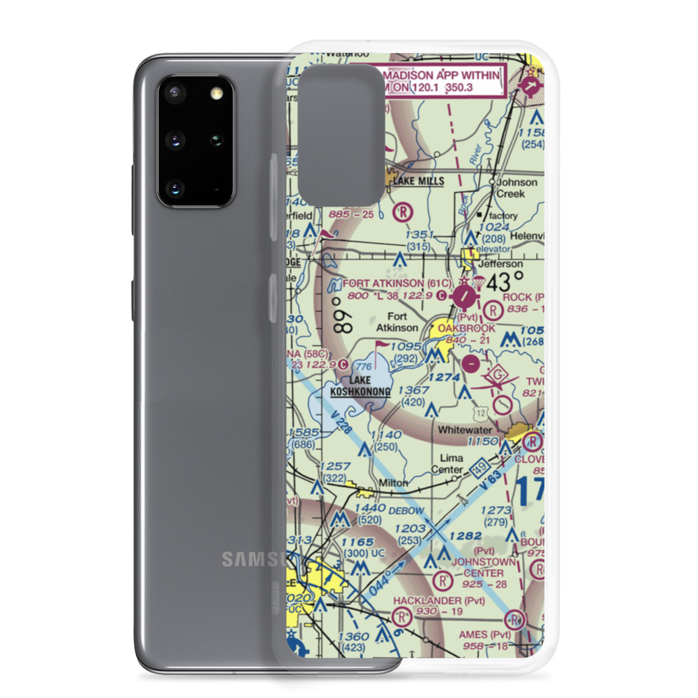 Christie Aerodrome (WS49) VFR Sectional Samsung Case Samsung Galaxy S20 Plus model shown