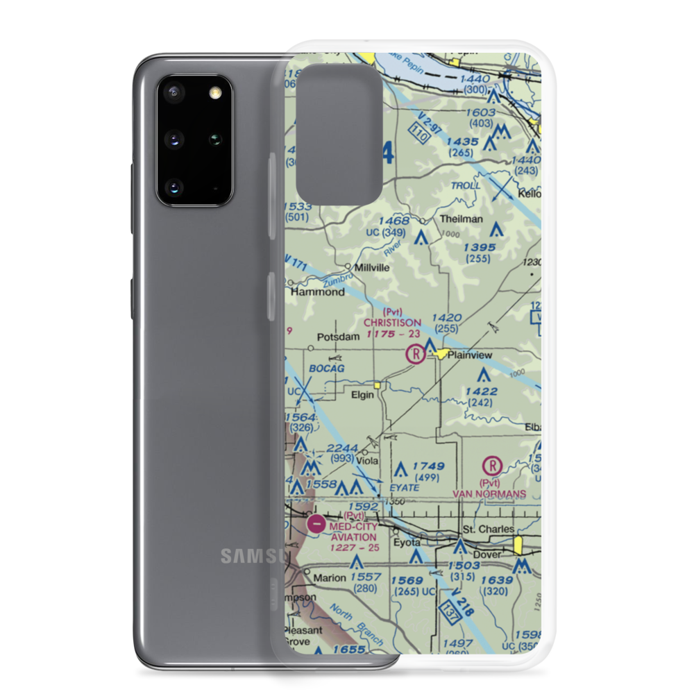 Christison Airport (85MN) VFR Sectional Samsung Case Samsung Galaxy S20 Plus model shown