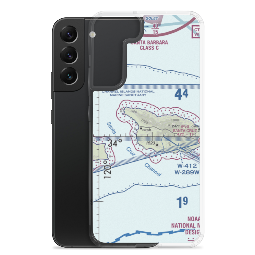 Christy Airstrip (CA97) VFR Sectional Samsung Case Samsung Galaxy S22 Plus model shown