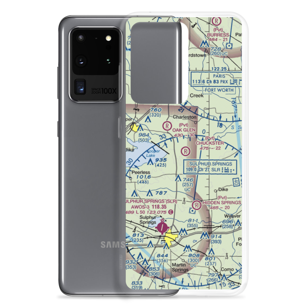 Chuckster Airport (XA17) VFR Sectional Samsung Case Samsung Galaxy S20 Ultra model shown