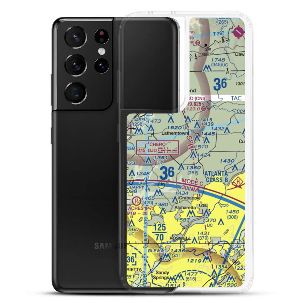 Chukkar Farm Ultralightport (2GE5) VFR Sectional Samsung Case Samsung Galaxy S21 Ultra model shown