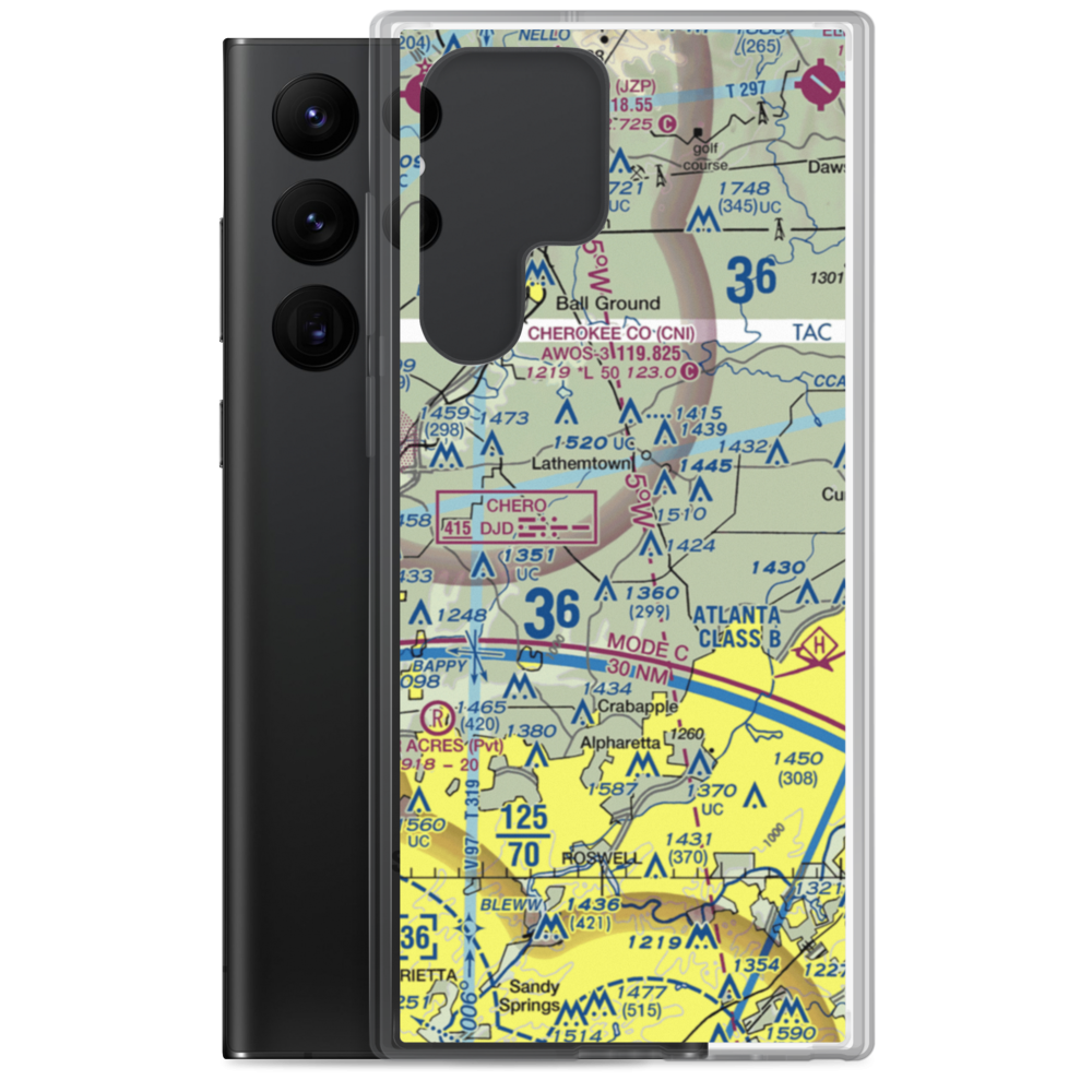 Chukkar Farm Ultralightport (2GE5) VFR Sectional Samsung Case Samsung Galaxy S22 Ultra model shown