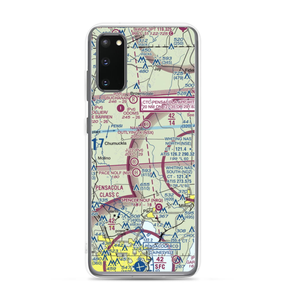 Chumuckla 20-20 Airport (93FD) VFR Sectional Samsung Case Samsung Galaxy S20 model shown