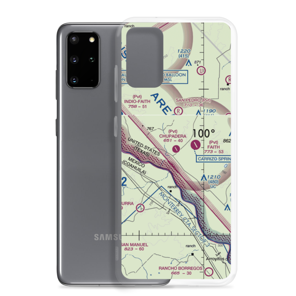 Chupadera Ranch Airport (95TX) VFR Sectional Samsung Case Samsung Galaxy S20 Plus model shown